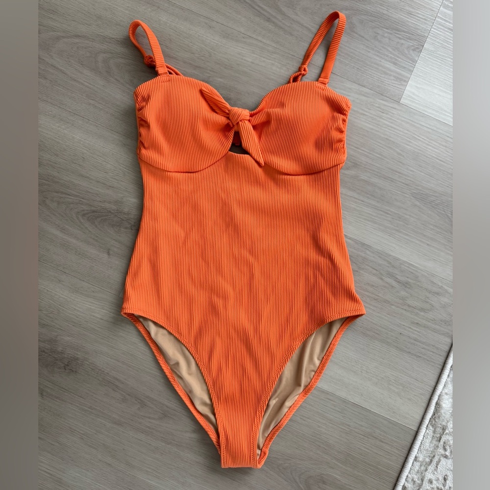 Orange One-Piece Swimsuit